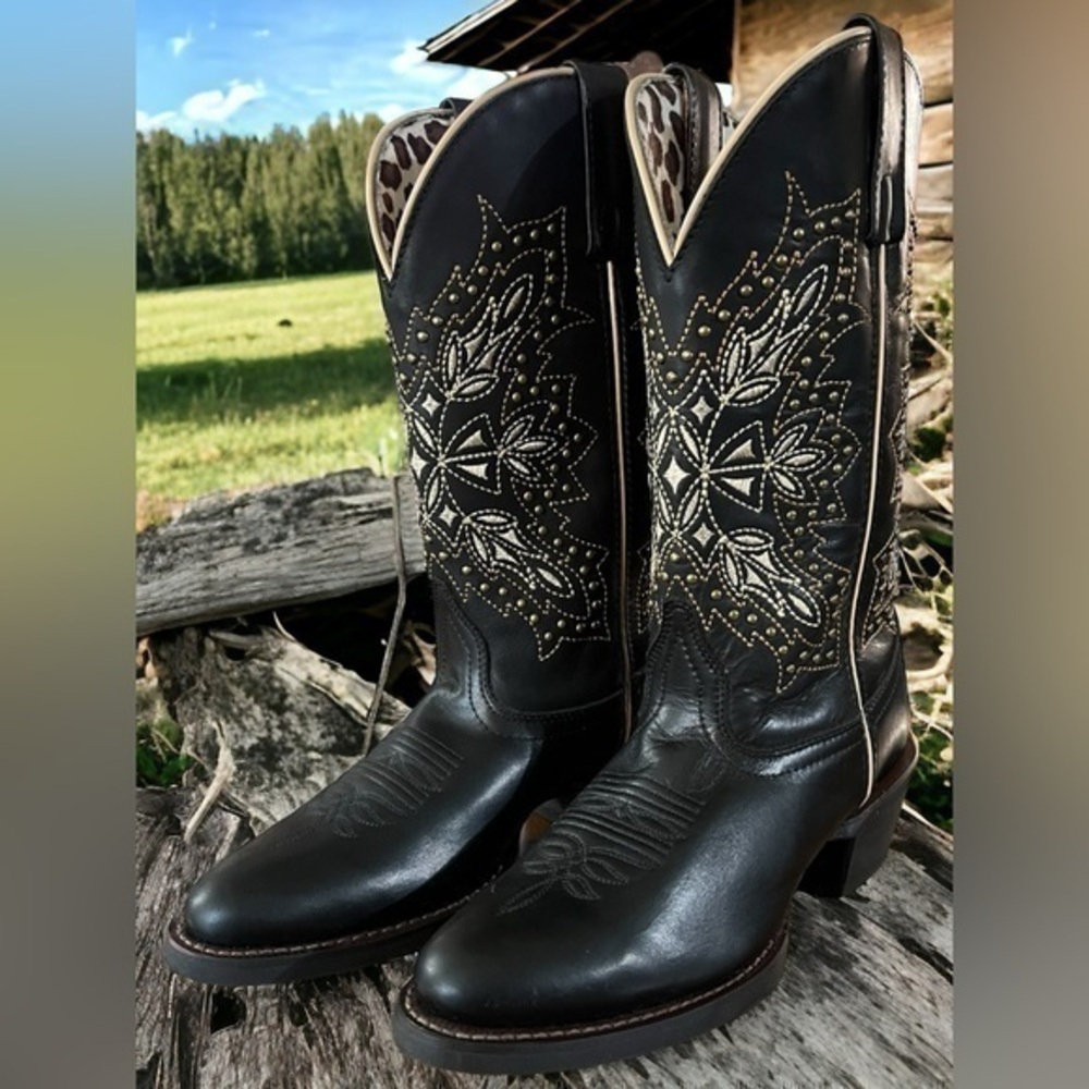 Laredo Journee Round toe in Black Sz 7m